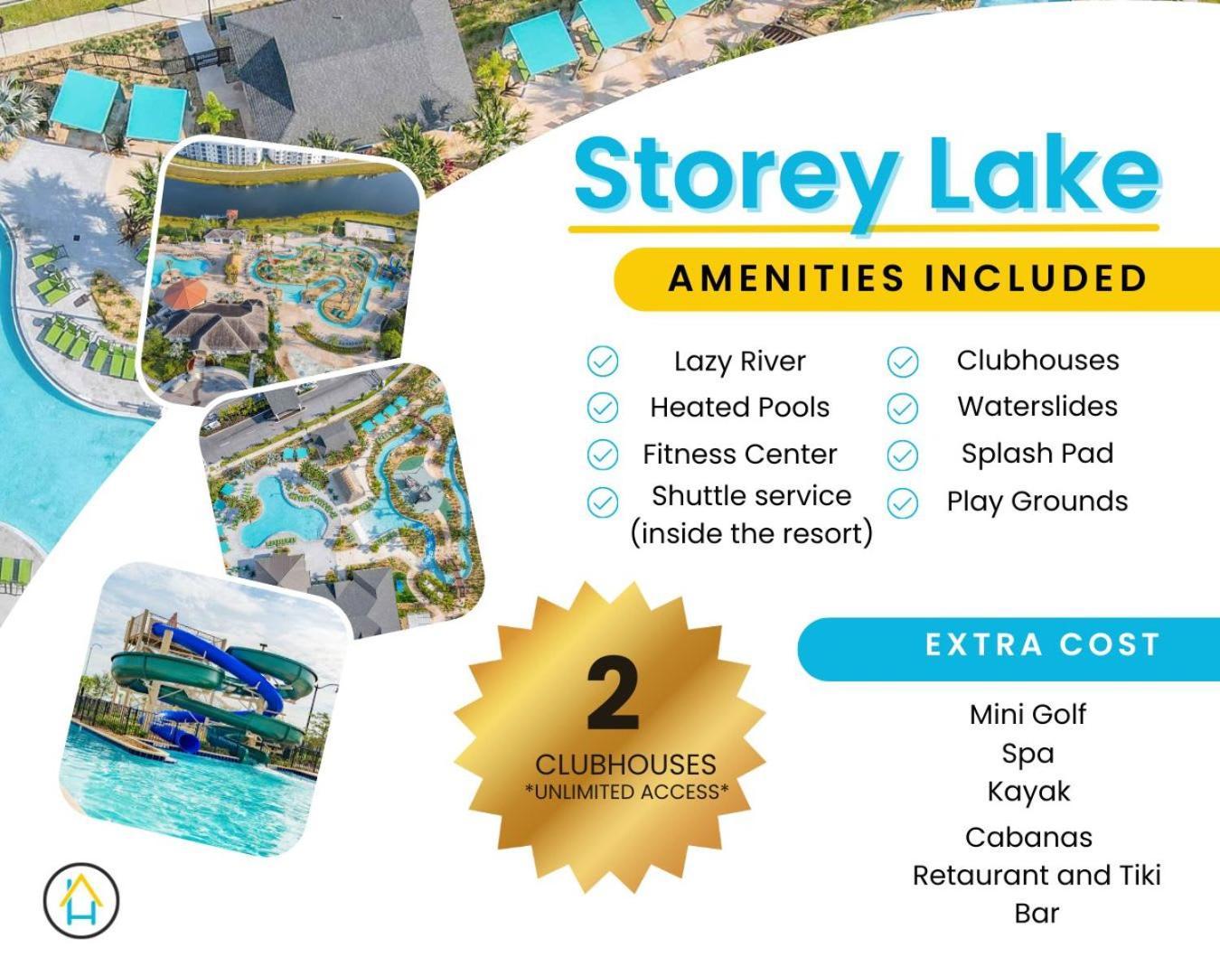 Gorgeous 2Br Lakeview Condo With Waterpark Kissimmee Exterior photo